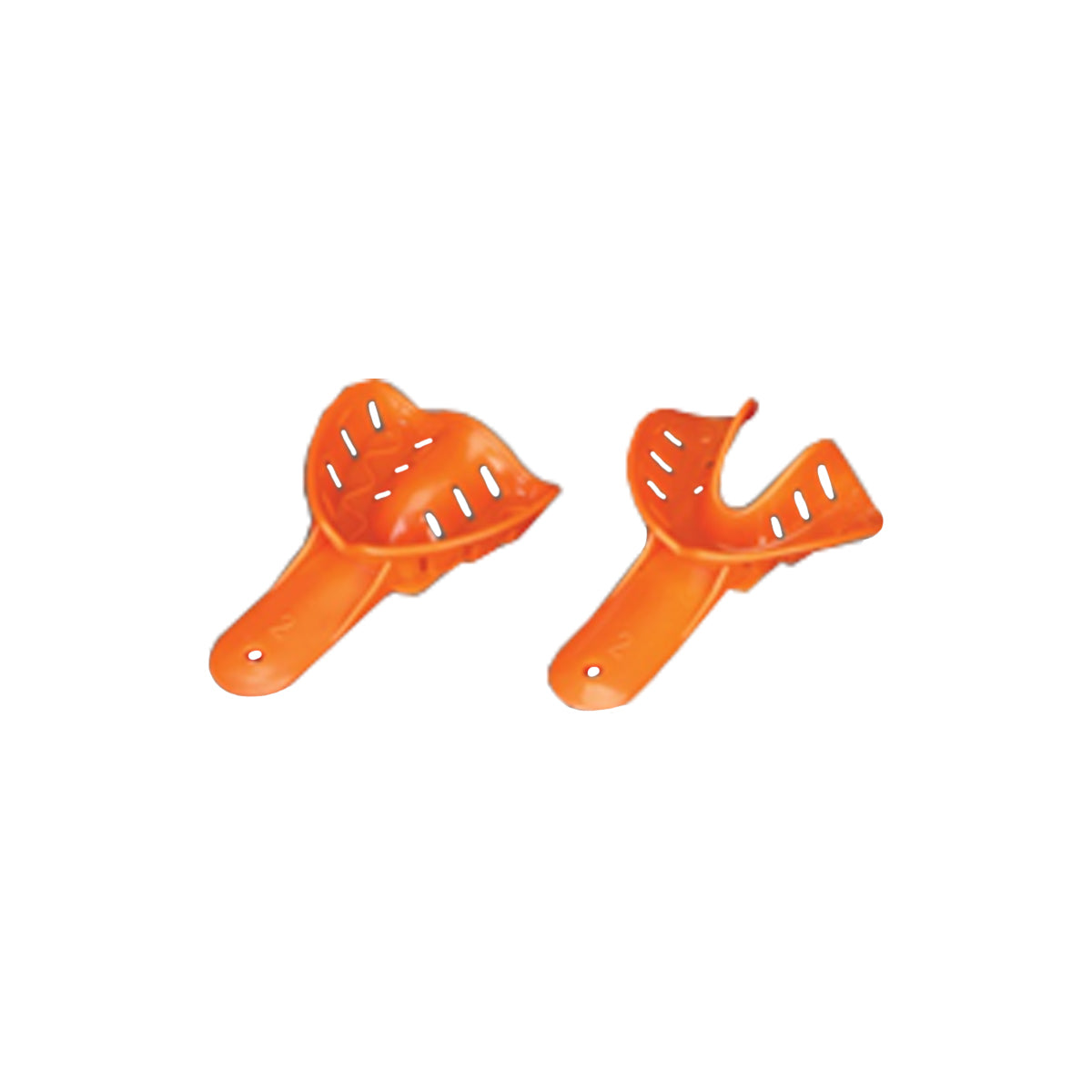 Excellent-Colors Ortho Impression Trays, #2 Child Medium-Upper/Orange (50Pcs/Bag)