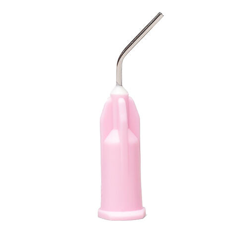 Applicator Tips - Pink, 20 ga X 1/2, Prebent tips - pkg. 100