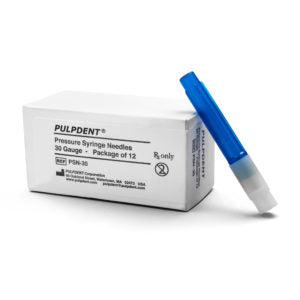 Pressure Syringe Needles, 1-1/4, 30 Gauge, Dark Blue, Pkg. of 12, one size
