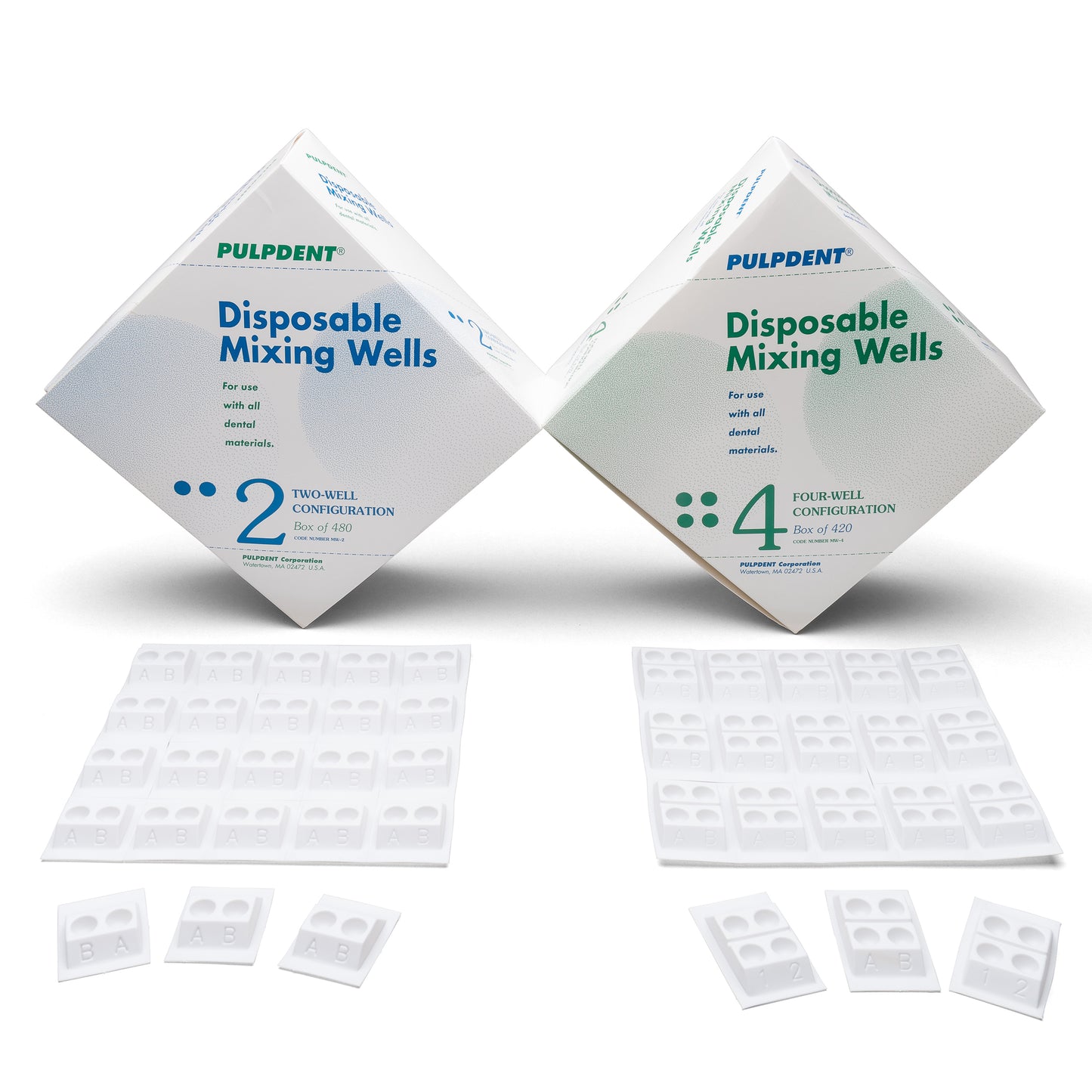 Mixing Wells - Disposable - 2-well configuration (480/box)