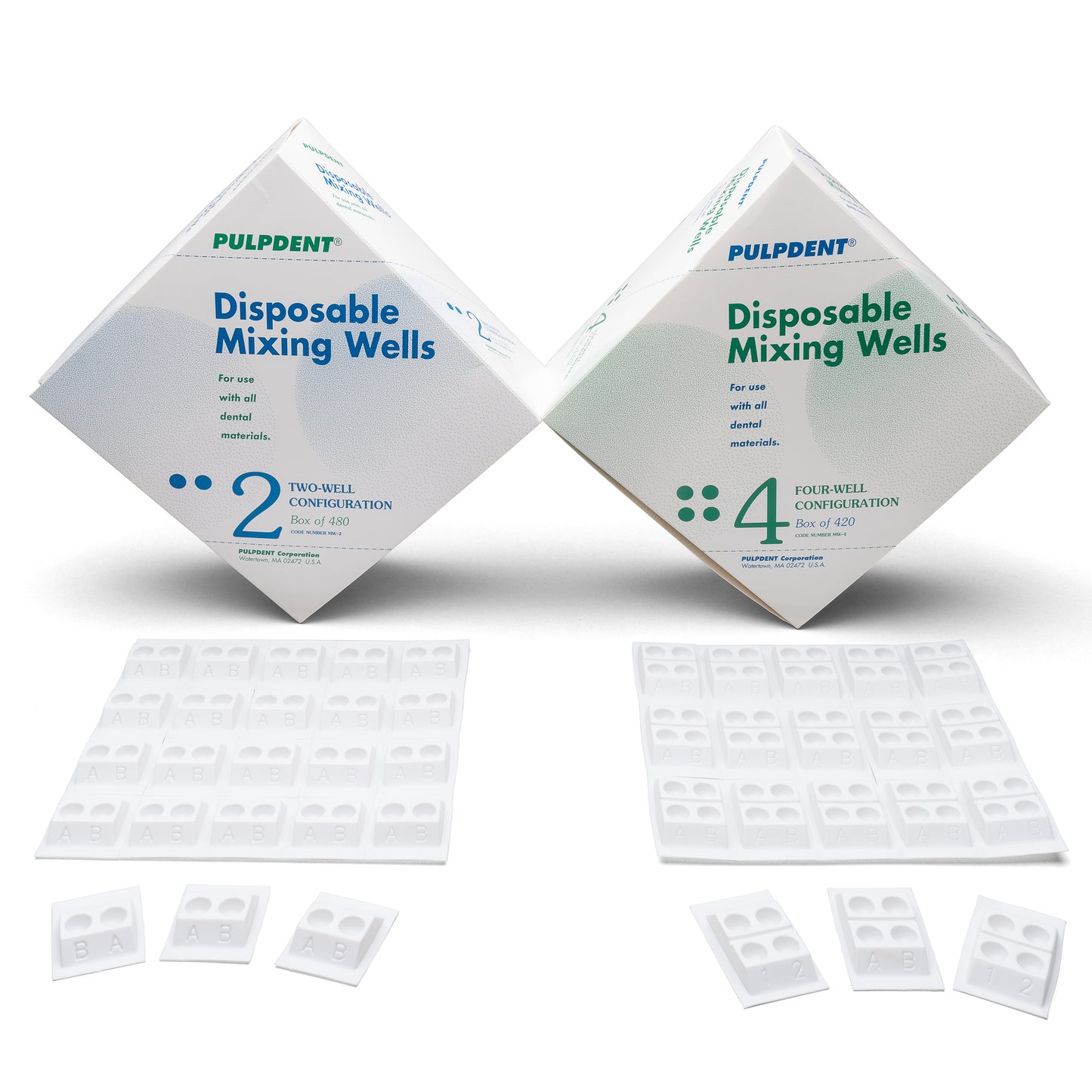 Mixing Wells - Disposable - 4-well configuration (420/box)