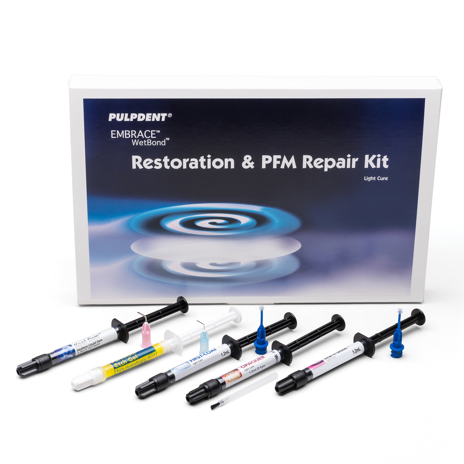 Embrace Wetbond Restoration & Pfm Repair Kit, Kit: 1.2 mL syringe each First-Coat