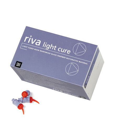 Riva Light Cure Capsules - Regular Set, Shade C2 Extra Light Gray, 50/bx