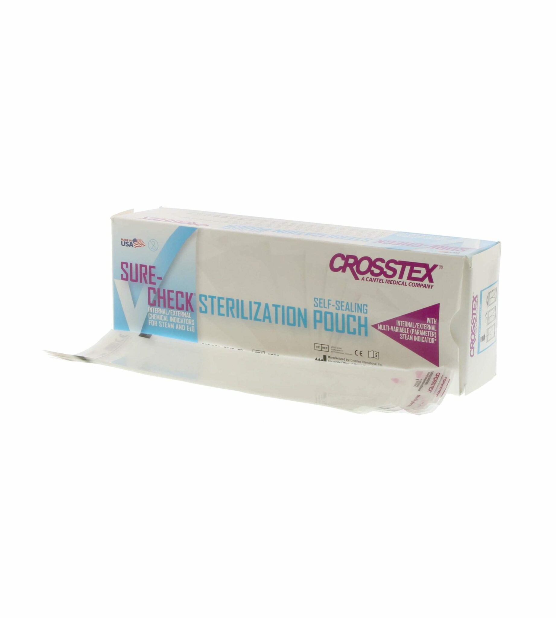 Sure-Check Sterilization Pouches, 3_" x 9" , 200/bx