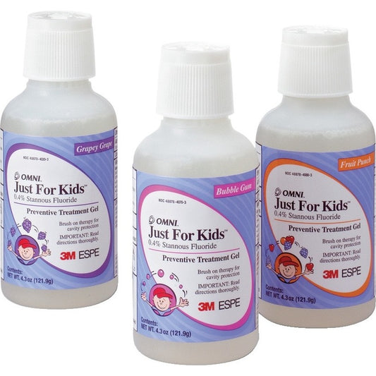 3M Just For Kids 0.4% Stannous Fluoride, Fluoride, Bubble Gum, 4.3 oz