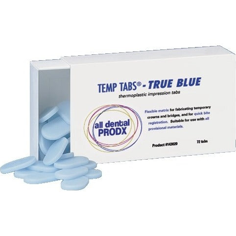 Temp Tabs True Blue Matrix Tabs, 72/pkg