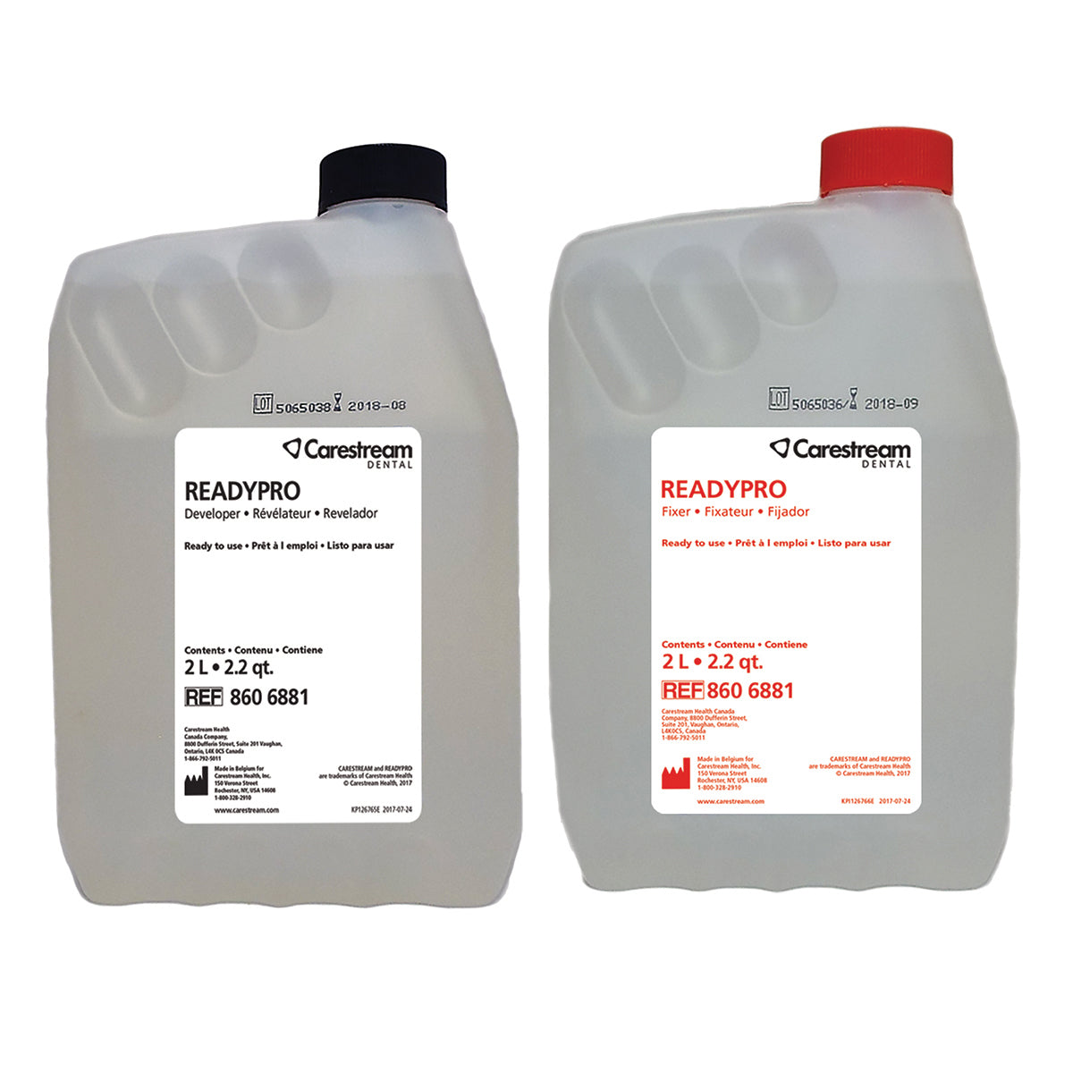 Carestream READYPRO Twin Pack, 2 Liter bottle, 4/cs (2 ea. developer & fixer)