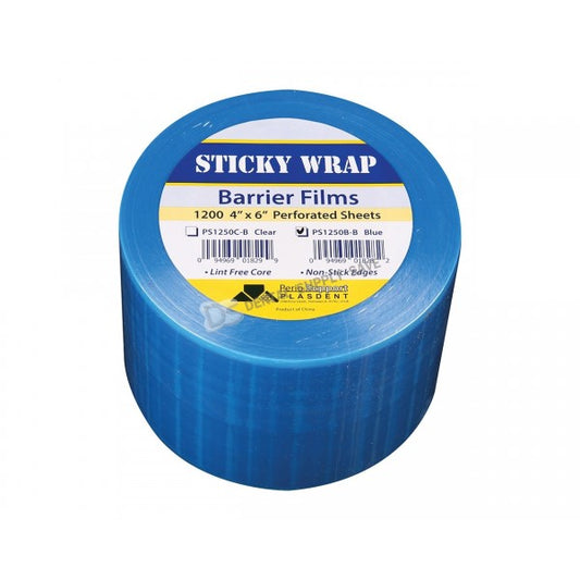 Eco-Pack Blue Sticky Wrap, 4"X 6", Roll Of 1200