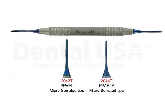 Ppaela, Tunneling Gum Lift, Periotome, Blue Coated Tips, Extra Thin, Not For Excessive Pressure