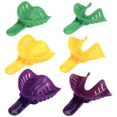 Excellent-Colors Ortho Impression Trays, #5 Adult Medium-Lower/Yellow (25Pcs/Bag)