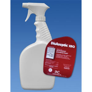 DisAseptic XRQ Accessories, Empty Quart Bottle w/Sprayer & DisAseptic XRQ Label