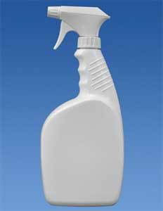 DisAseptic XRQ, Quart Bottle Empty (Blank) w/ sprayer