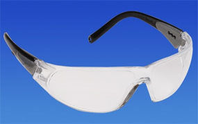 Contour Wrap Eyewear, Black Frame - Clear Lens