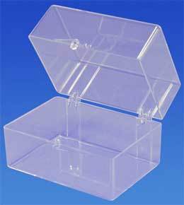 Clear Hinged Box (2 7/8" x 2" x 2")