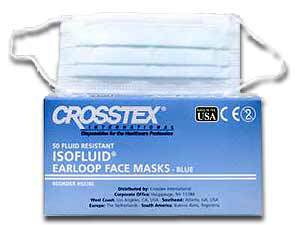Isofluid - Earloop - Bulk Face Mask Level 1 , Blue, 100/bx