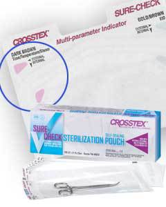 Sure-Check Sterilization Pouches, 3_" x 22", 100/bx