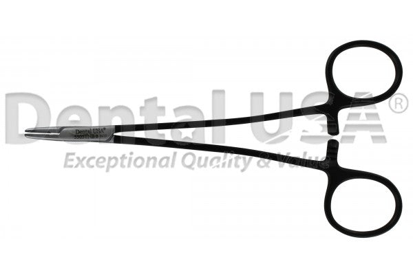 Needle Holder Micro Straight 15Cm Premium Black Edition , Dental USA, #5505TNB
