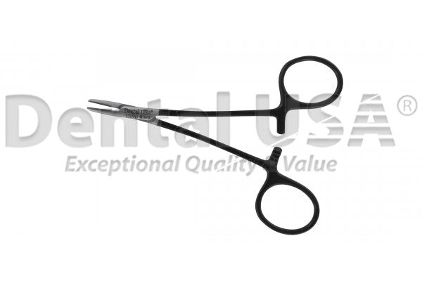 Needle Holder Derf Straight 11.5Cm Premium Black Edition , Dental USA, #5509B