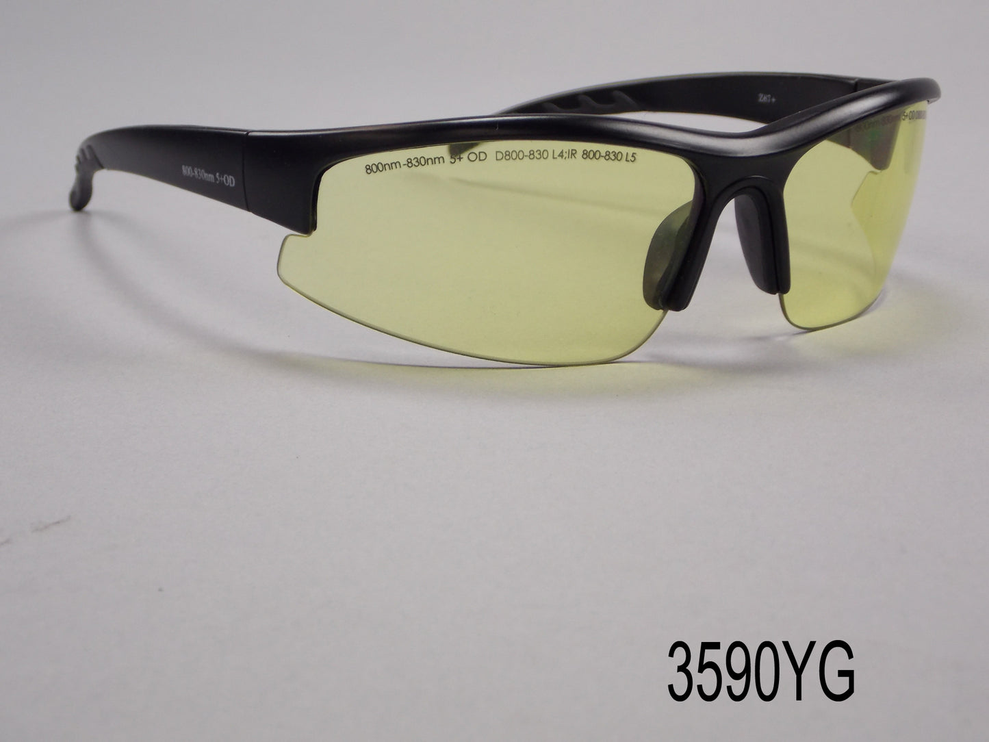 Pro-Opto Laser Black Frame, Yellow/Green Lens