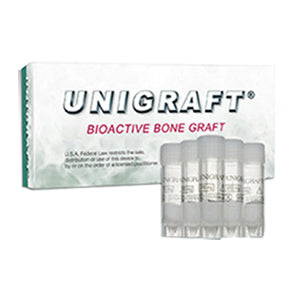 UniGraft Bioactive Bone Graft (200-400um) 0.5gm Vial, 5/Pkg