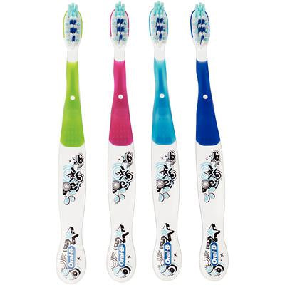 Pro-Health Stage 4 Toothbrushes w/ Star graphics, Assorted Colors, 6/Box