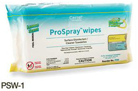 ProSpray Soft Pack containing (72) 9" x 10" Towelettes