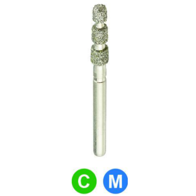 Dental Ree 868A/021 Medium, Multi-Use Diamond Burs, 5/Pkg