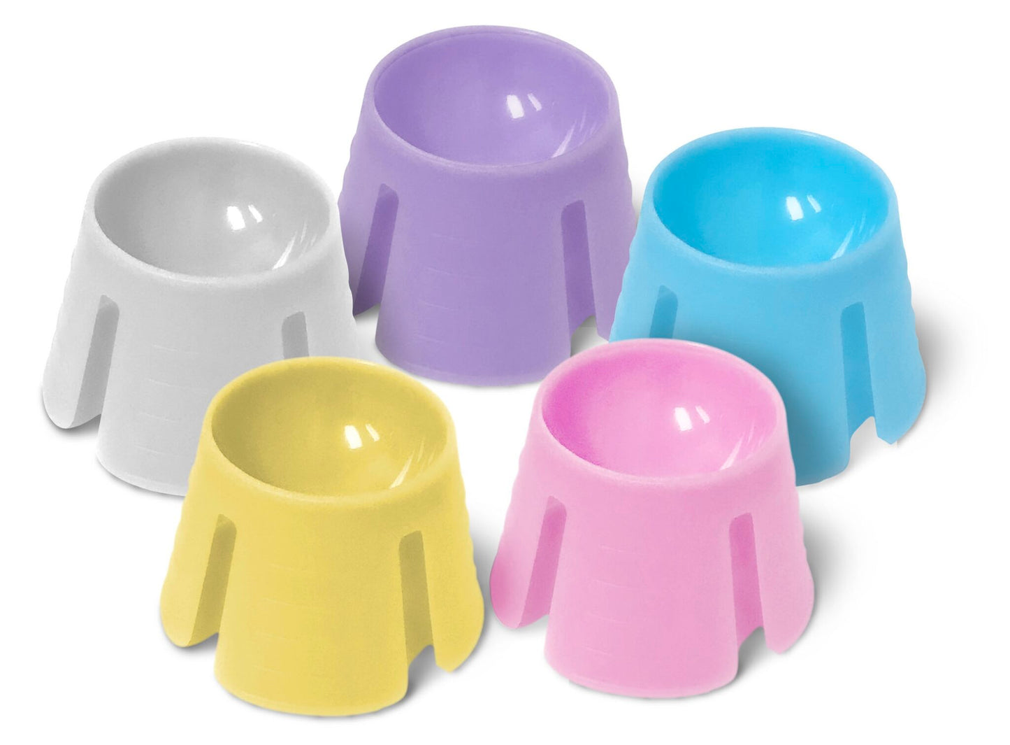 Disposable Dappen Dishes, Plastic, Assorted Colors, 200/Pkg