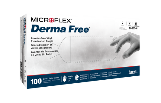 Ansell Microflex Derma Free Vinyl Gloves