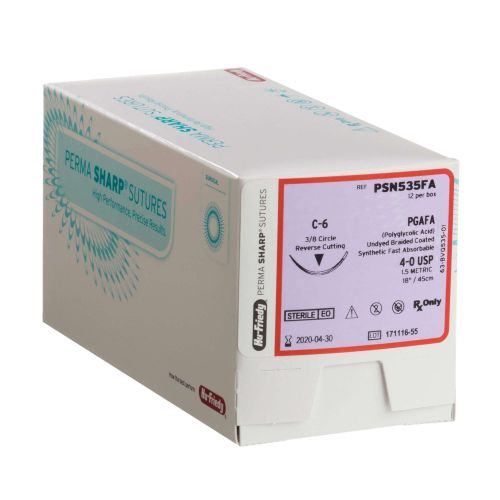 Perma Sharp Sutures, PGAFA, Absorbable, 12/Box