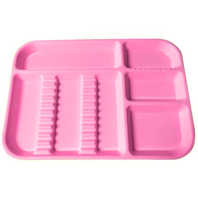 Divided Tray, Size B (Ritter) , Neon-Pink, Each