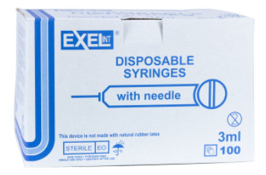 Exel Luer Lock Syringe w/ Needle