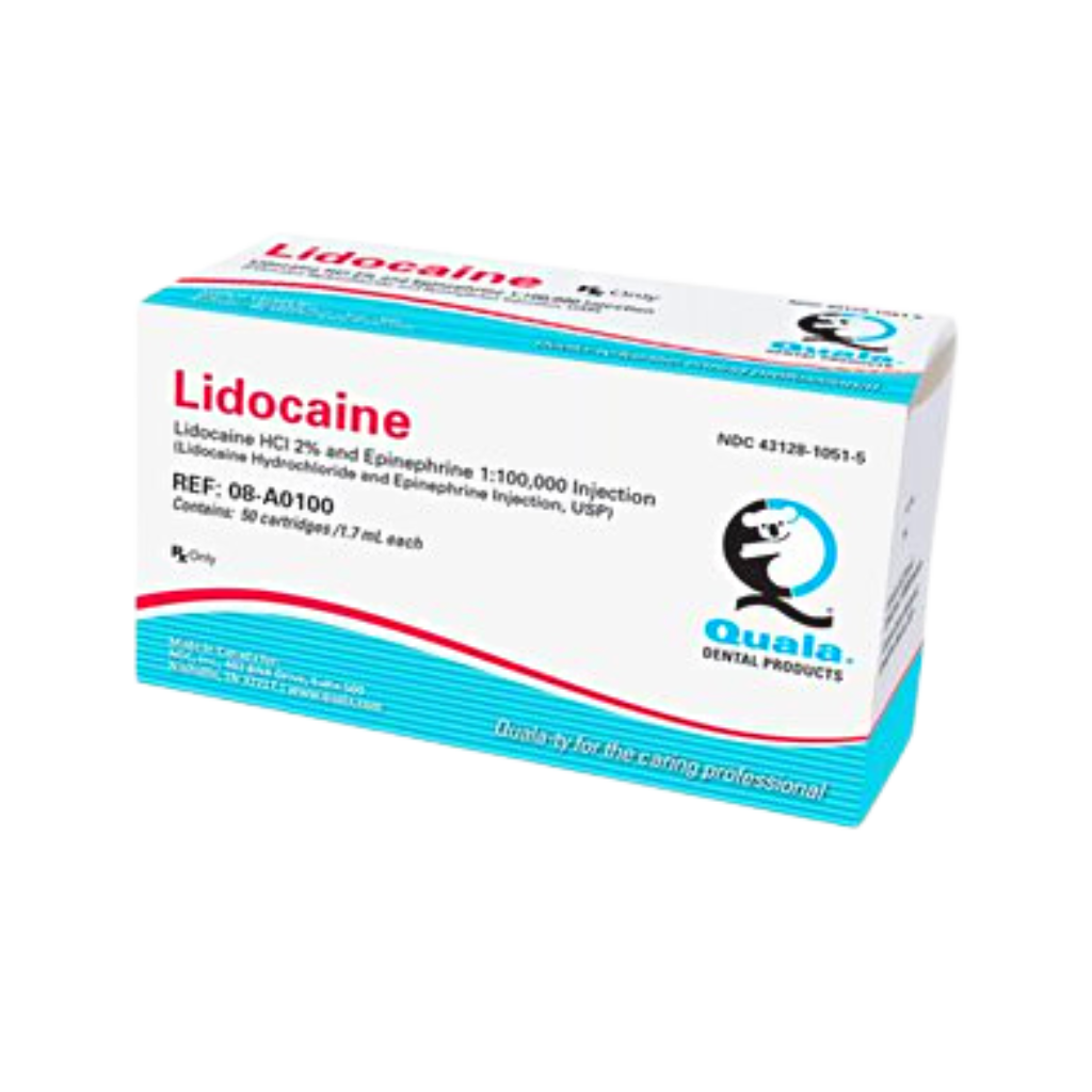 Quala Lidocaine HCI 2% with Epinephrine 1:100,000 (Rx),