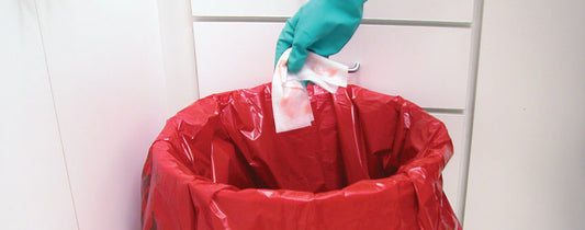 Infectious Waste Bags, Medium - 12 Gallon - 24" x 30"