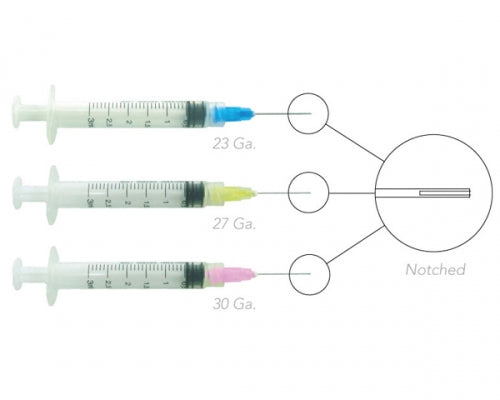 Endo Irrigation Combo Kit Luer Lock Syringe: 3CC 23Ga Blue-100/BX