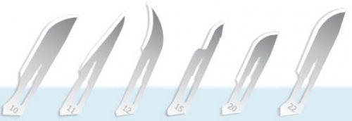 Exel International #11 Surgical Scalpel Blade, Carbon Steel, 100/Pkg