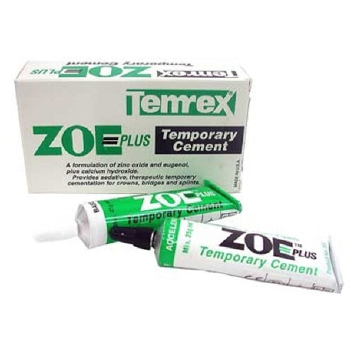 Zoe Plus Zinc Oxide Eugenol Temporary Cement, 45gm Base, 25gm Catalyst