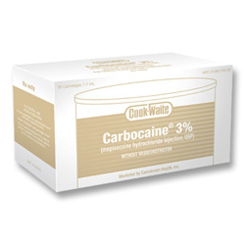Carbocaine 3% (Mepivacaine hydrochloride injection, USP) w/o Vasoconstrictor