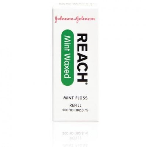 Reach Mint Waxed Dental Floss Refill, 200yds/Pkg #002733