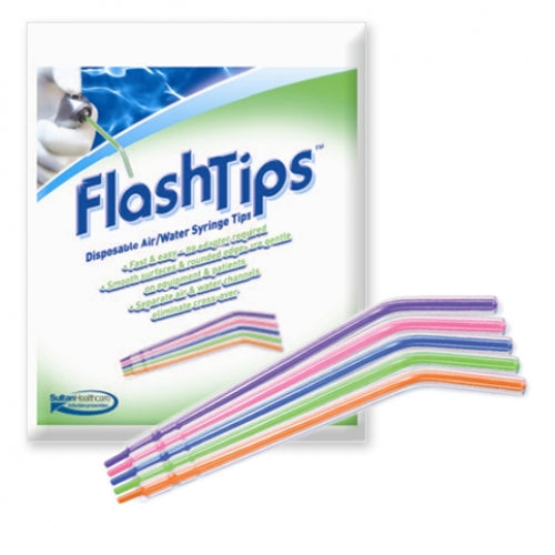 FlashTips Air/Water Syringe Tips, Assorted Colors, 250/Bag #23071