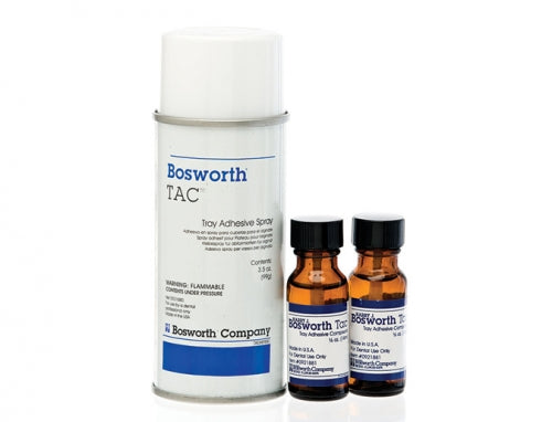 TAC Tray Adhesive Compound, Standard Kit (Brush-on Liquid), 2 x .5oz. Liquid Bottles,