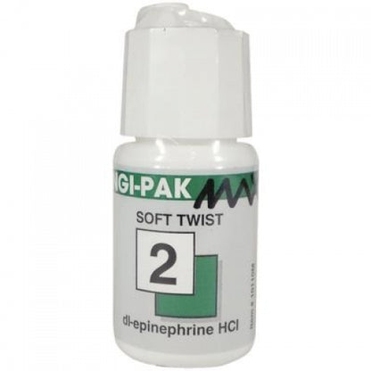 Gingi-Pak MAX Soft Twist #2 Medium with Epinephrine, 100% Cotton, 108" per Bottle.