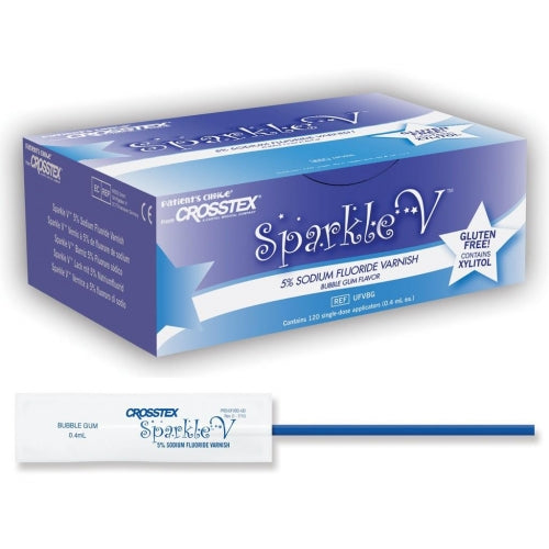 Sparkle V 5% Sodium Fluoride Varnish with Xylitol, Mint, 120/bx