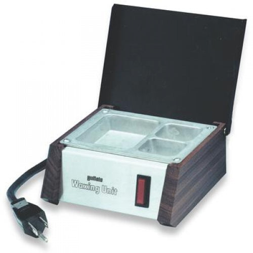 Waxing Unit, Aluminum Tray is 2 1/2" x 1 3/8" x 3/4", 3 Compartments, 110v.