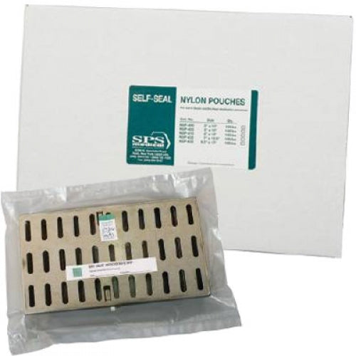 Dry Heat Nylon Sterilization Pouches, Self Sealing, 2" x 10", 100/bx
