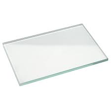 3" x 4" x 0.25" #2 polished glass mixing slab, single mixing slab.