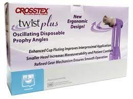 Twist Plus Oscillating Disposable Prophy Angles, Tapered brush, 100/bx