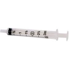 General Use Syringes, 3 mL BD Slip Tip Syringe sterile, single use, 200/bx