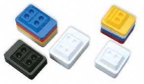 Bondwell Assorted In White, Blue, Yellow & Red (2-Well, 200Pcs/Box)