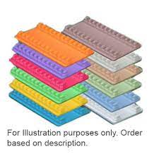 Small Instrument Mat, Reversible, (Capacity: 8 Or 12, Dimension: 5_" X 4"), Neon-Tangerine, Each